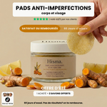 Hisma - 50 Pads Anti-Imperfections au Curcuma